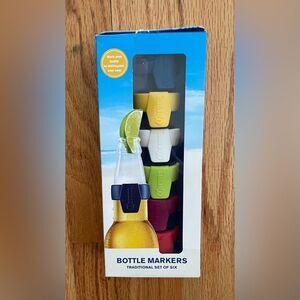 🆕 Corona Set of 6 Corona Beer Bottle Markers Multi Colored